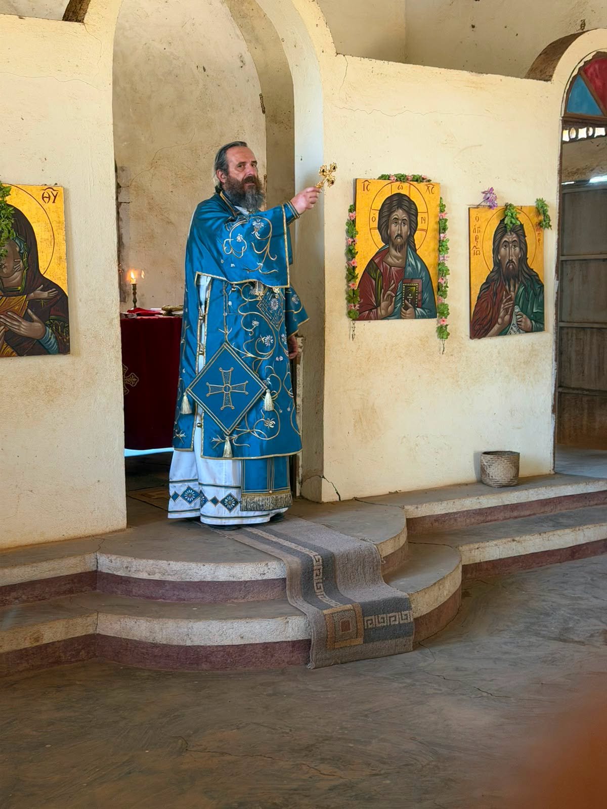 Divine Liturgy at St Demetrios Church in Masokoamena